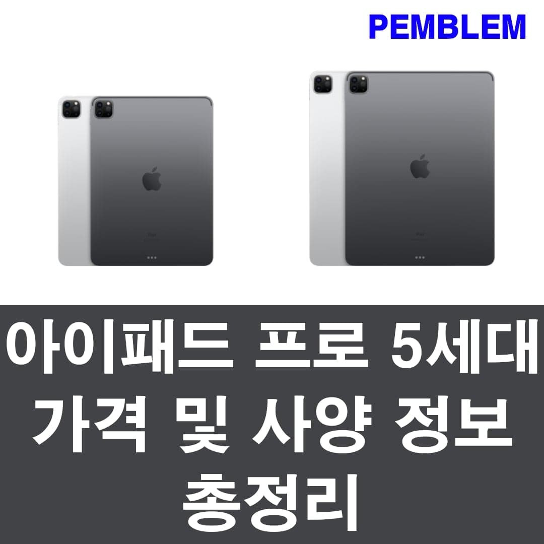 아이패드 프로 5세대 가격 및 사양 정보 총 정리