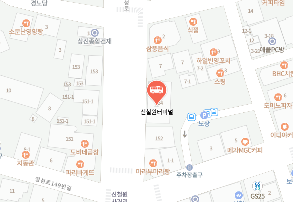 신철원고속버스터미널 위치-지도