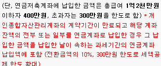 연말정산기간간소화인적공제환급금신청