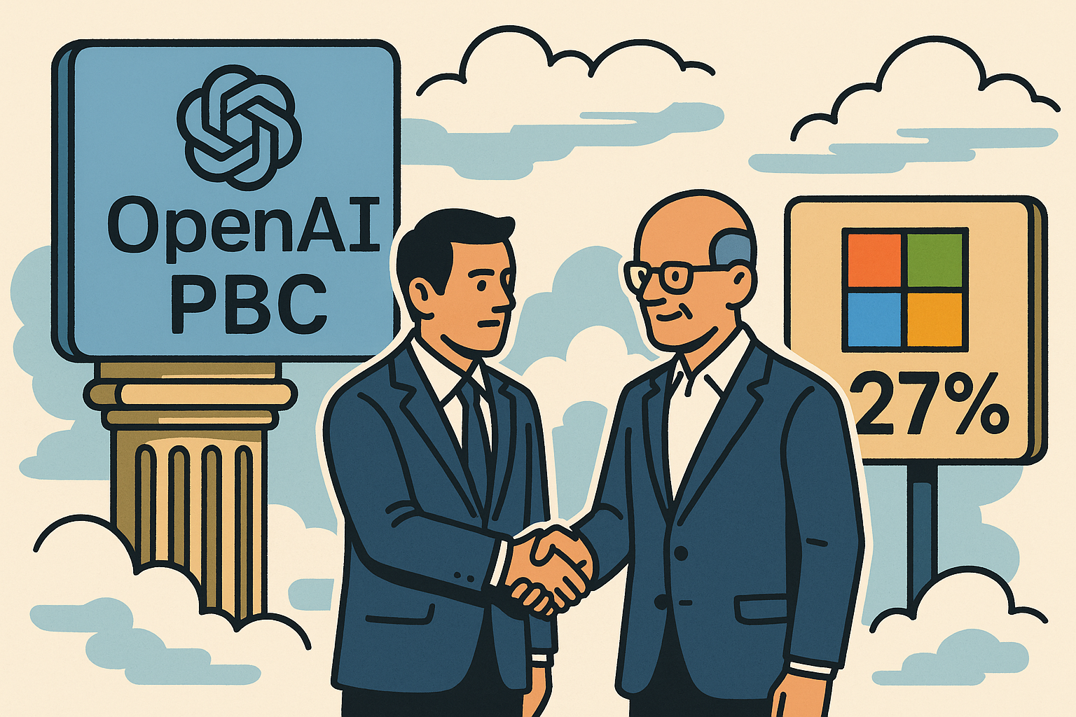 오픈AI-마이크로소프트, ‘27% PBC 구조’로의 전환
