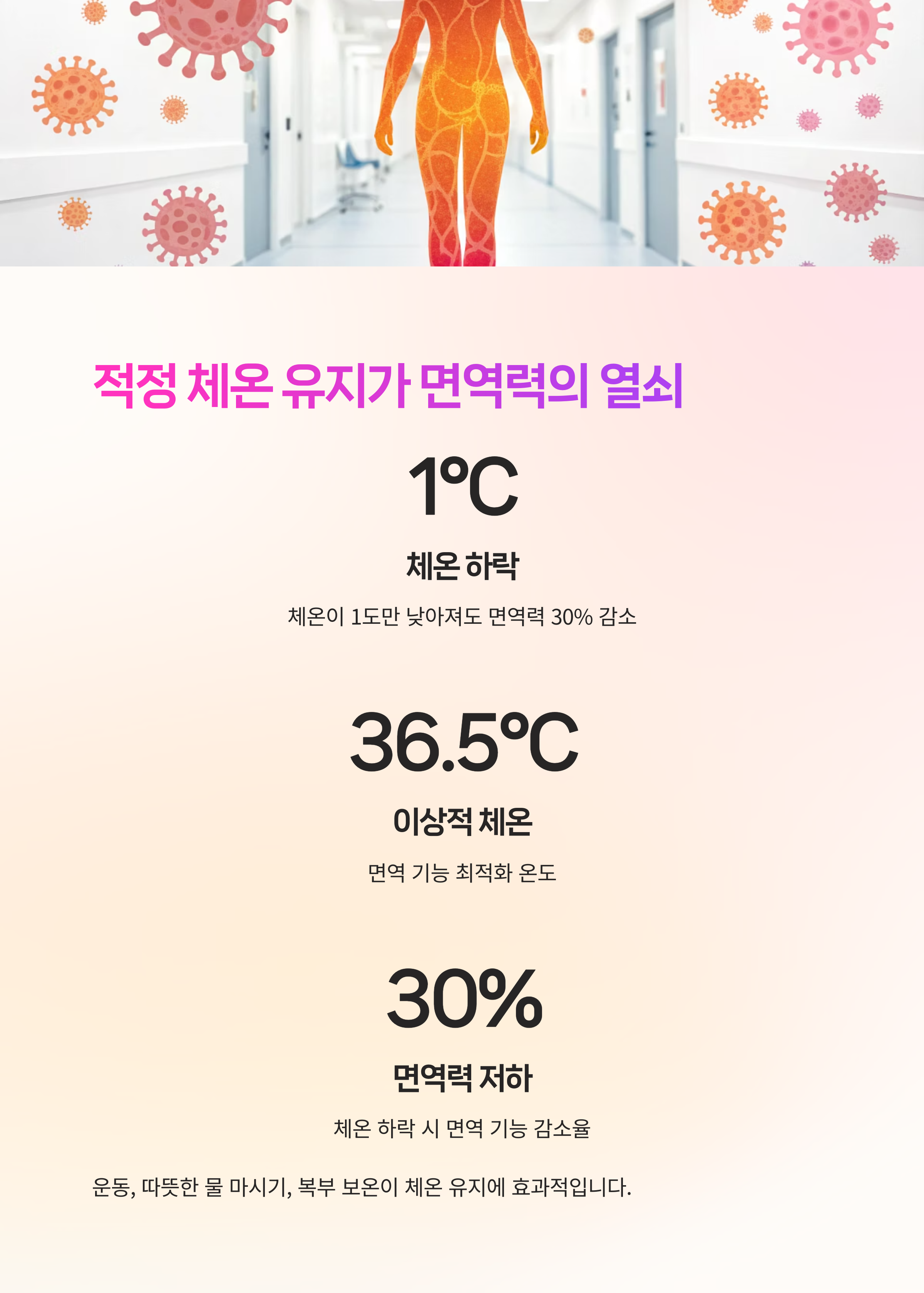 적정 체온 유지가 면역력의 열쇠