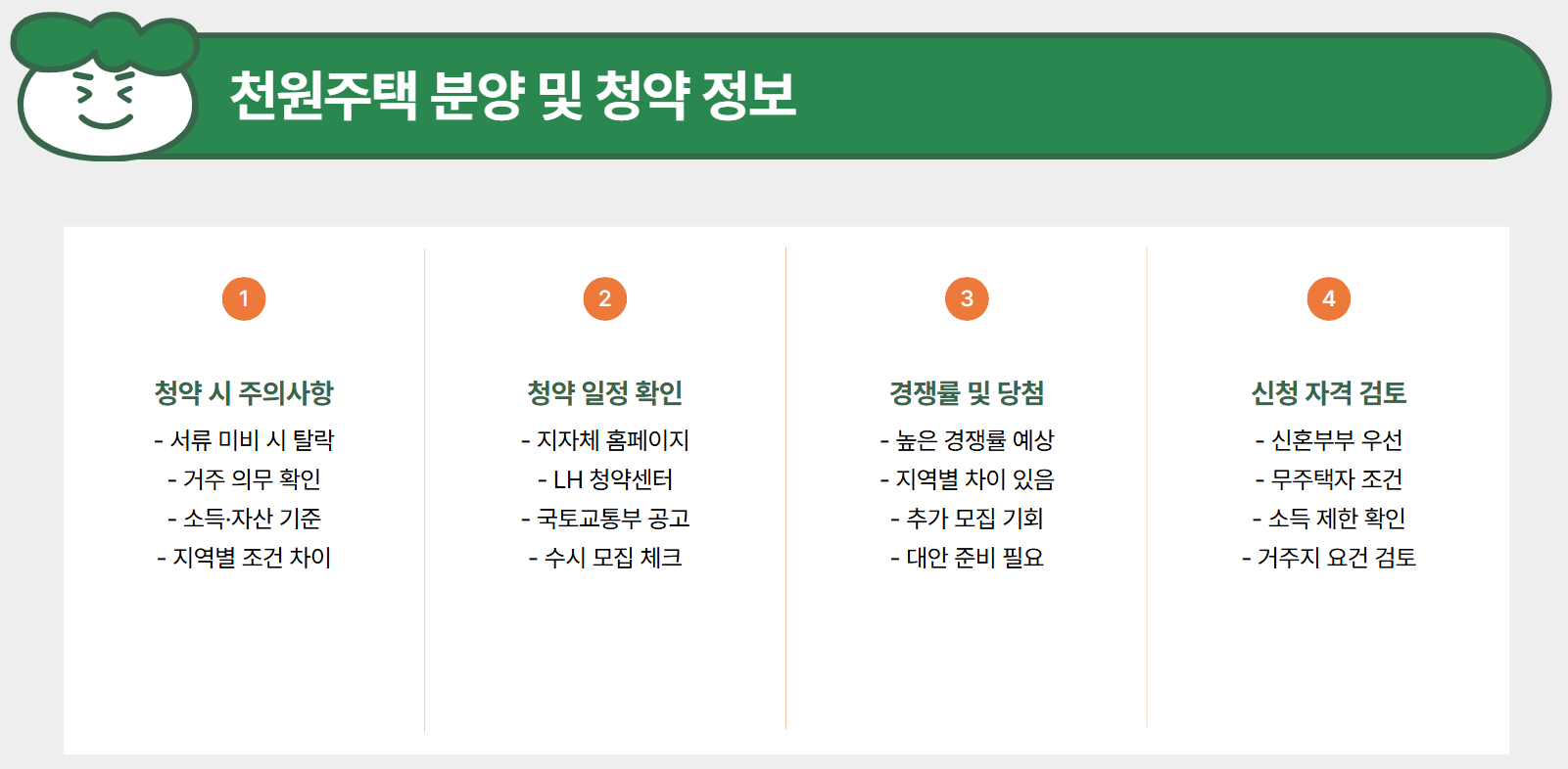 천원주택청약정보