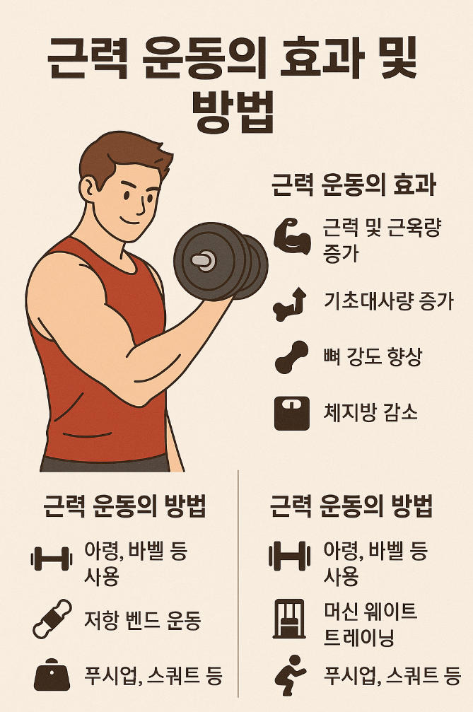 근력 운동의 효과와 방법 이미지