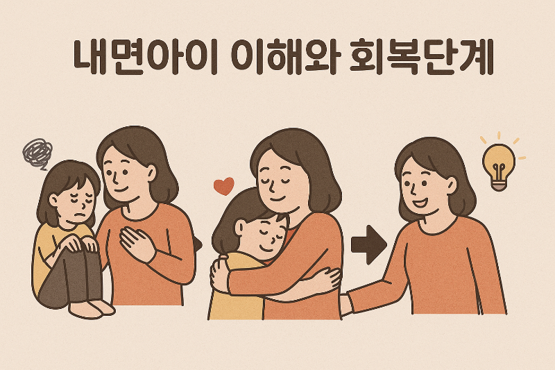 내면아이를 안아주는 그림