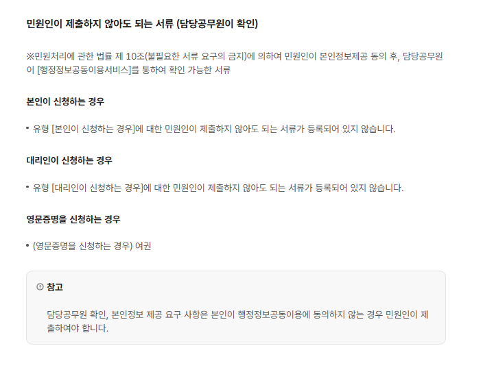 사업자등록증명원 인터넷발급 주의사항