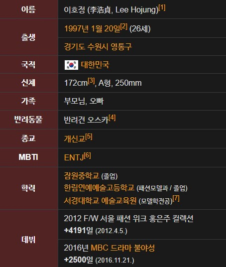 이호벙 배우 프로필