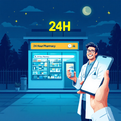 24시간 약국 찾기｜공공심야약국 이미지