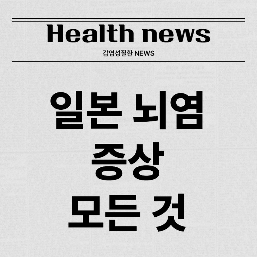 일본 뇌염 증상