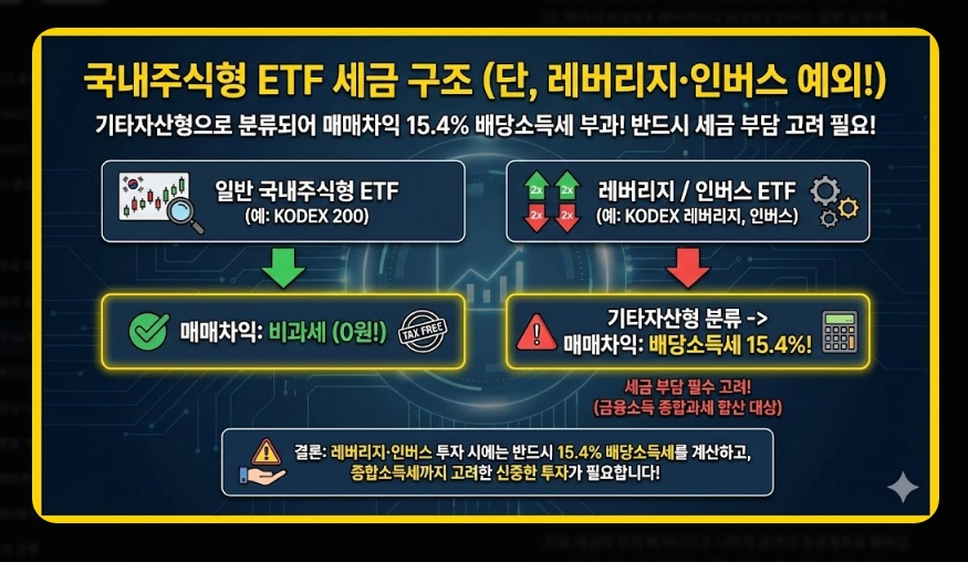 국내 ETF vs 해외 ETF 세금 비교 유형별 과세 구조 및 종합과세 피하는 법