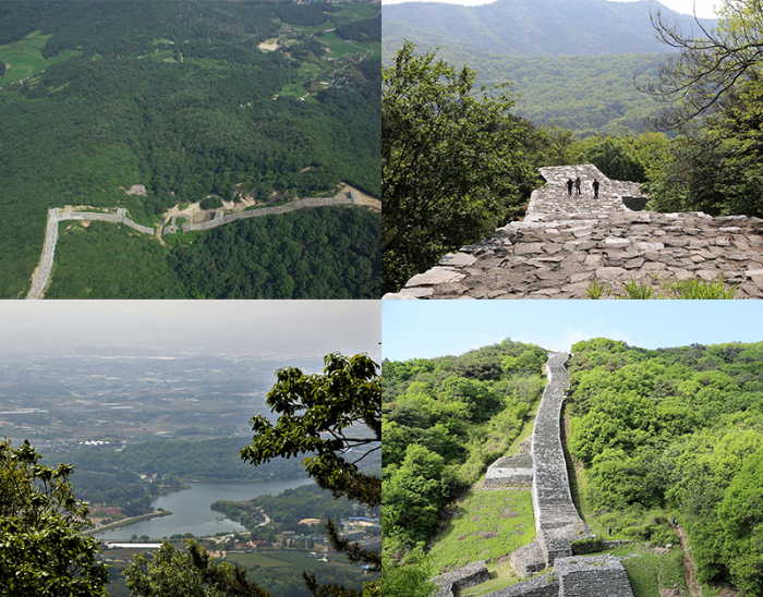 익산 미륵산성(전북기념물)은 둘레 약 1,776m 포곡식 석성으로, 미륵산 정상부와 북쪽 봉우리를 포함해 동쪽 계곡을 에워싼다. 익산 지역 11개 성곽 중 규모가 가장 크다.