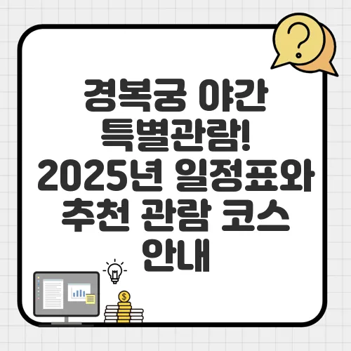 경복궁 야간 특별관람! 2025년 일정표와 추천 관람 코스 안내