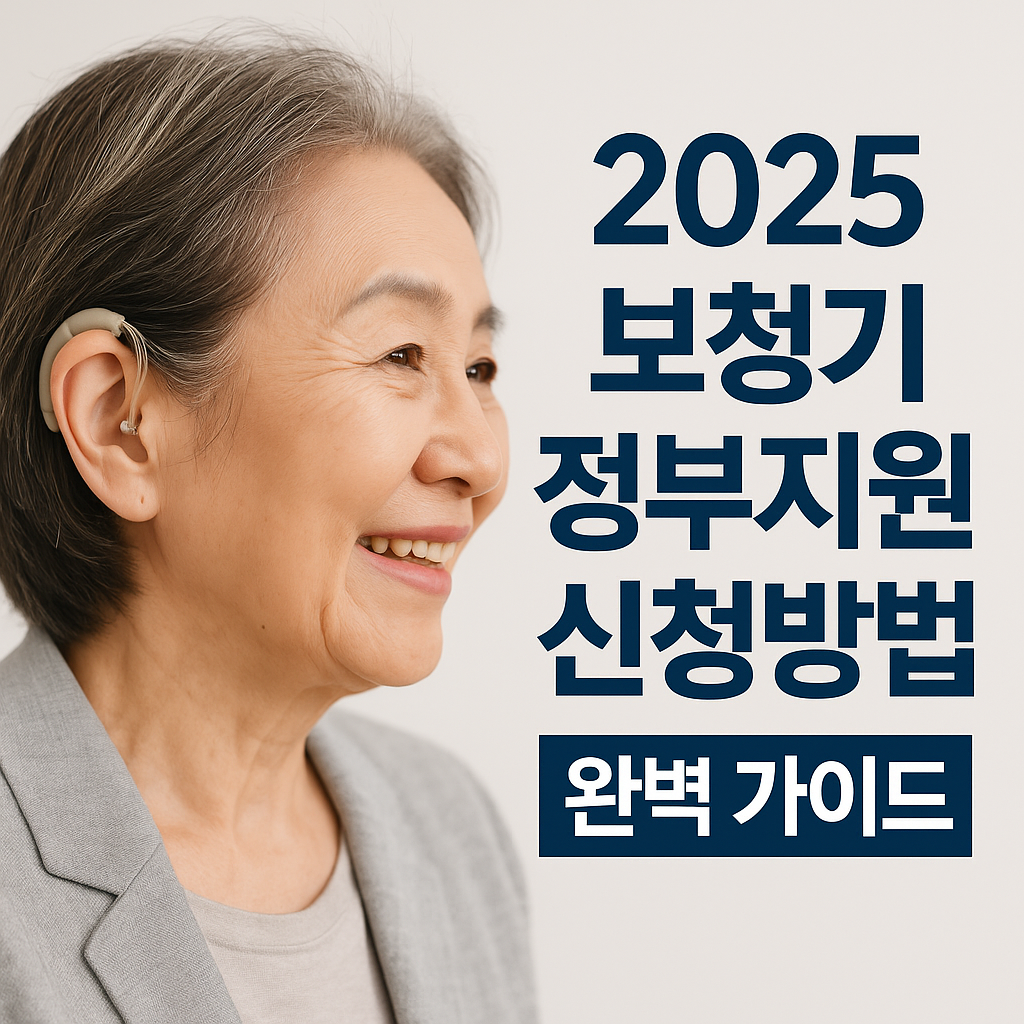 보청기 정부지원 신청방법 가이드