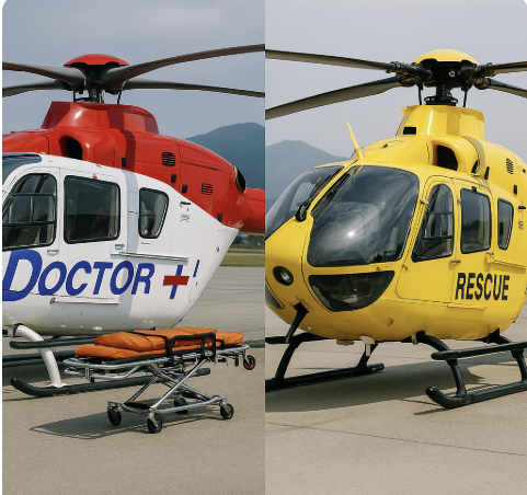 닥터헬기와 일반 응급헬기의 차이점은? 관련 사진