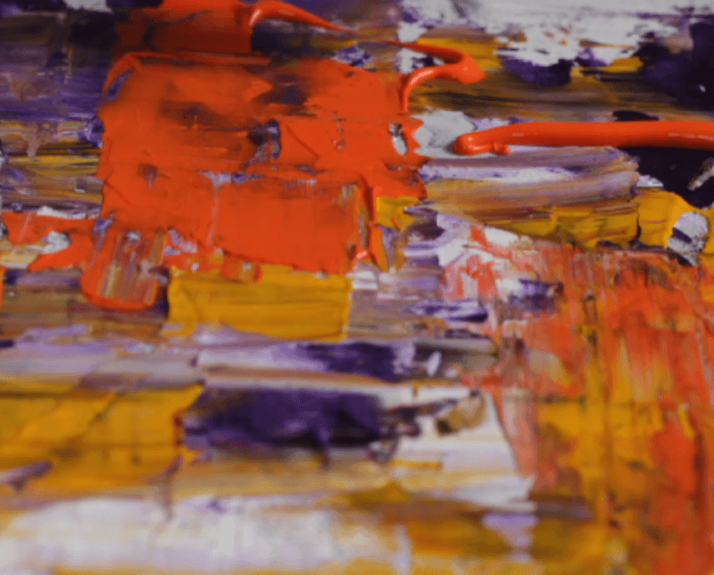 물감으로 그림을 그려놓은 사진