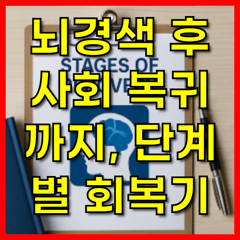 뇌경색 후 사회 복귀까지, 단계별 회복기