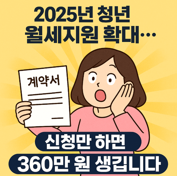 2025년 청년 월세지원 확대… 신청만 하면 360만 원 생깁니다