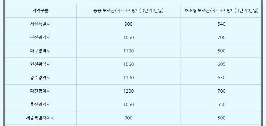 전기차 보조금