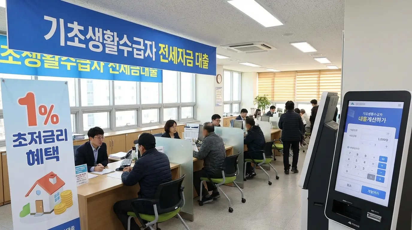 기초생활수급자 전세자금 대출 보증금 한도 확인 및 1퍼센트 대 초저금리 혜택