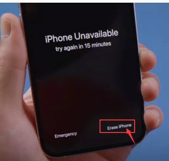 iPhone 지우기 버튼을 사용하여 비번초기화 방법
