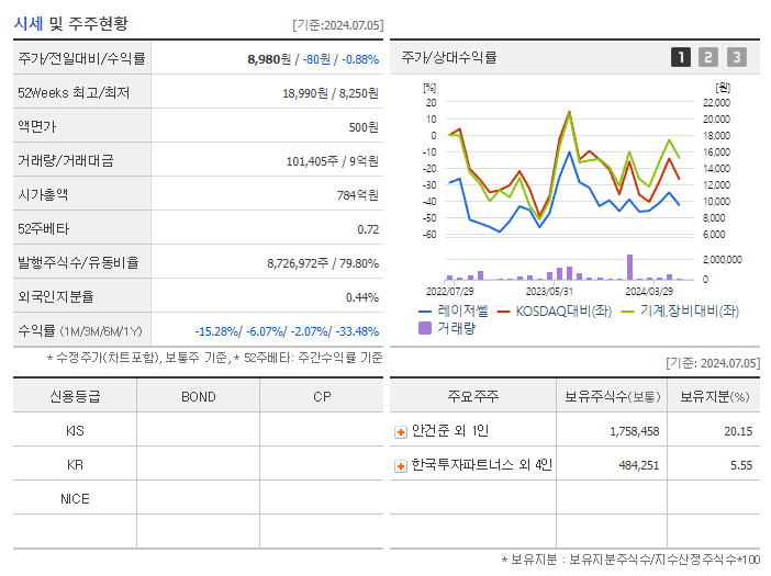 레이저쎌_기업개요