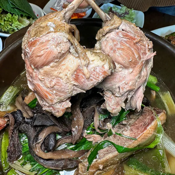 생생정보 고수의 부엌 능이오리백숙 음식점