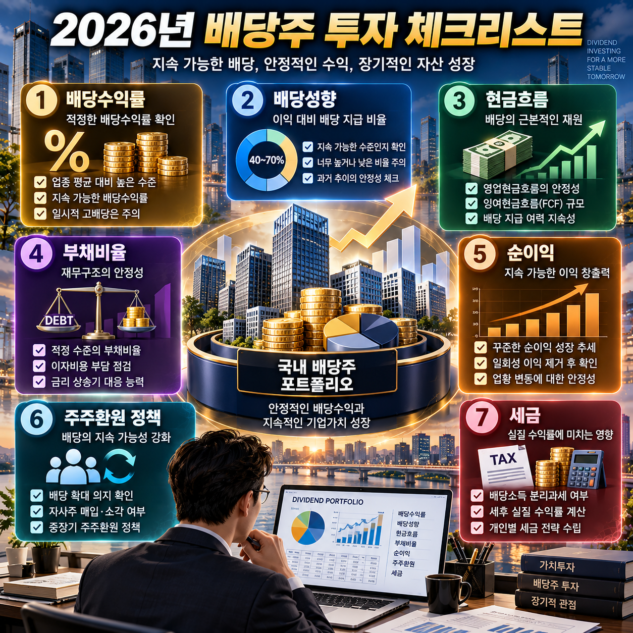 2026년 배당주 투자 체크리스트 배당성향 현금흐름 세금