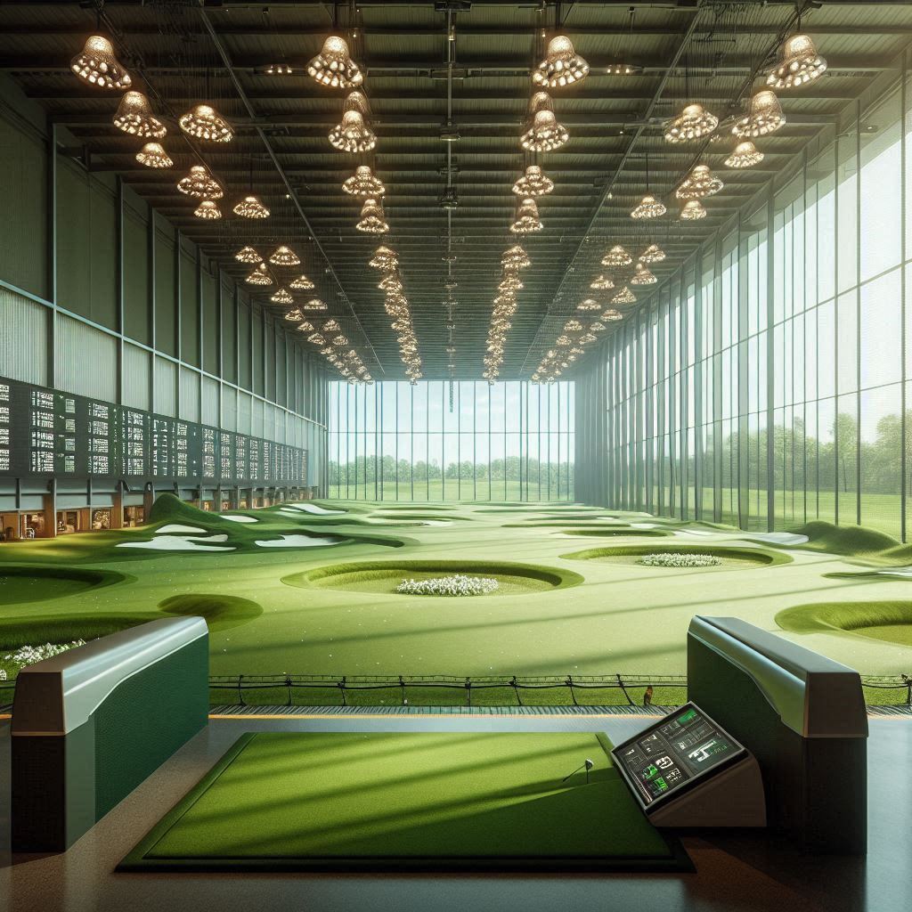 실내골프연습장 배경