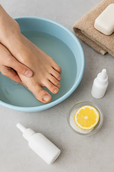 무좀 치료를 위한 발 위생 관리