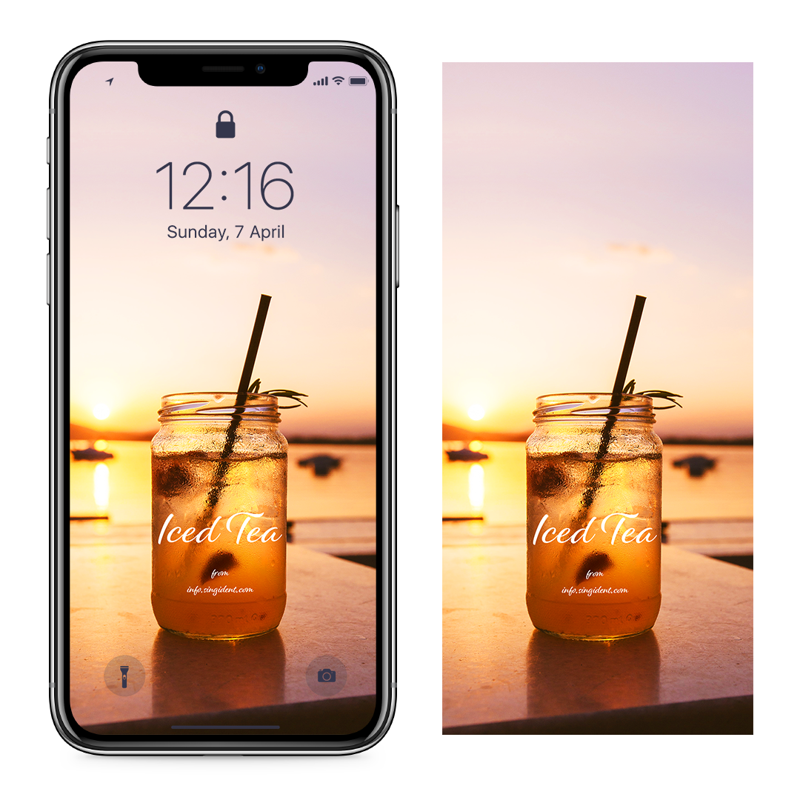 06 아이스티와 노을 C - Iced Tea 아이폰여름배경화면