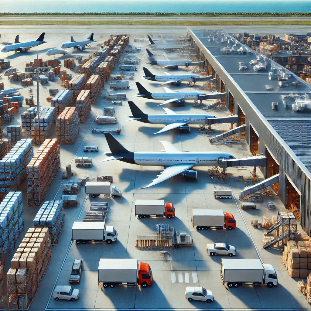 堆放庫存資產的機場