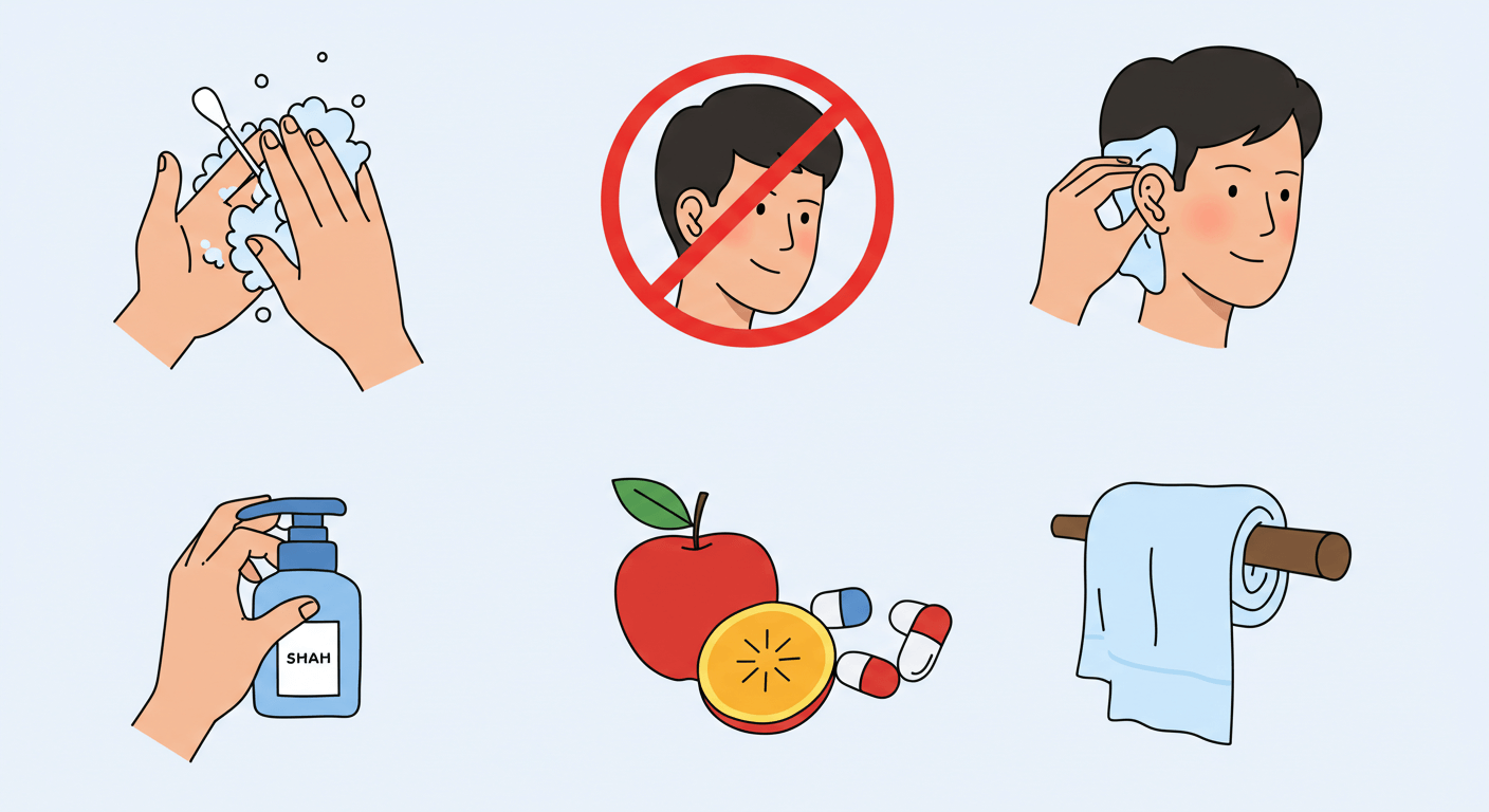 외이도염 예방 생활 습관 (귀염증 예방)