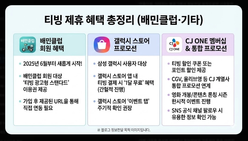 티빙 한달 무료 가입방법