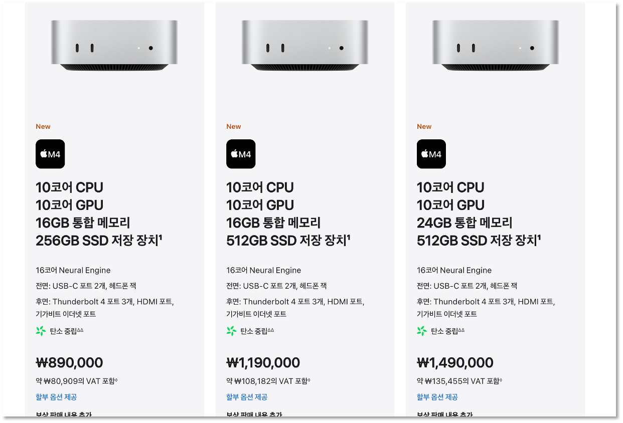 맥미니 m4 pro 가성비