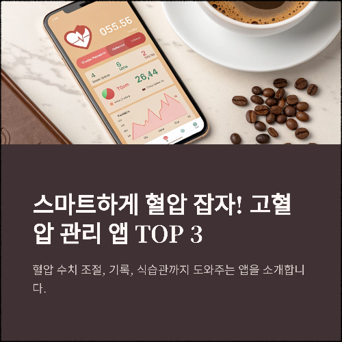 스마트하게 혈압 잡자! 고혈압 관리에 도움 주는 필수 어플 TOP 3