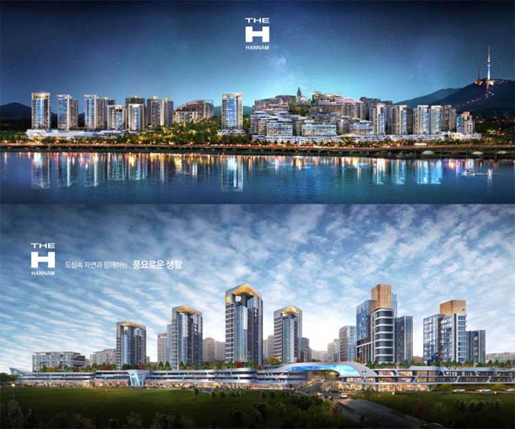 한남-3구역-투시도-5816세대-상단이미지한강뷰-하단이미지상가뷰