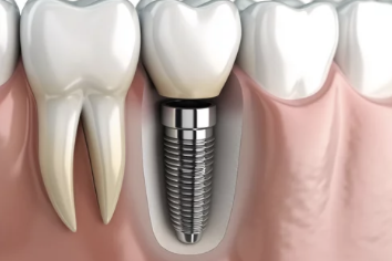 임플란트 모형 사진