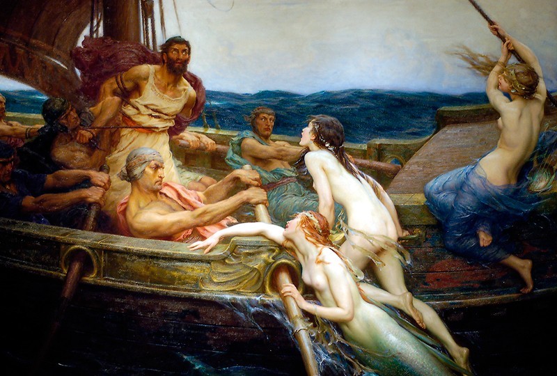 율리시스와 사이렌 (Ulysses and the Sirens, 1909)-허버트 드레이퍼