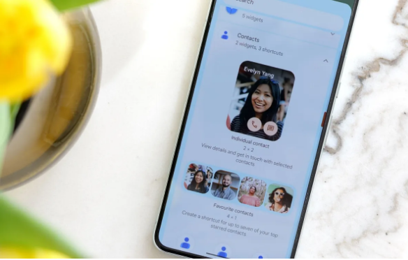 Google Contacts의 새로운 기능인 '베스티스 위젯'에 대한 소개와 사용법(이미지출처-9to5구글)