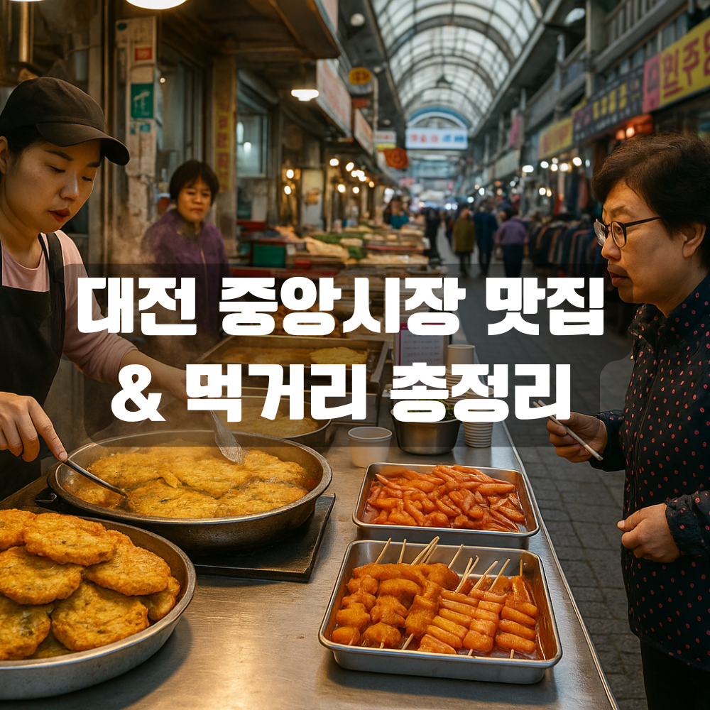 대전 중앙시장 맛집 & 먹거리 총정리