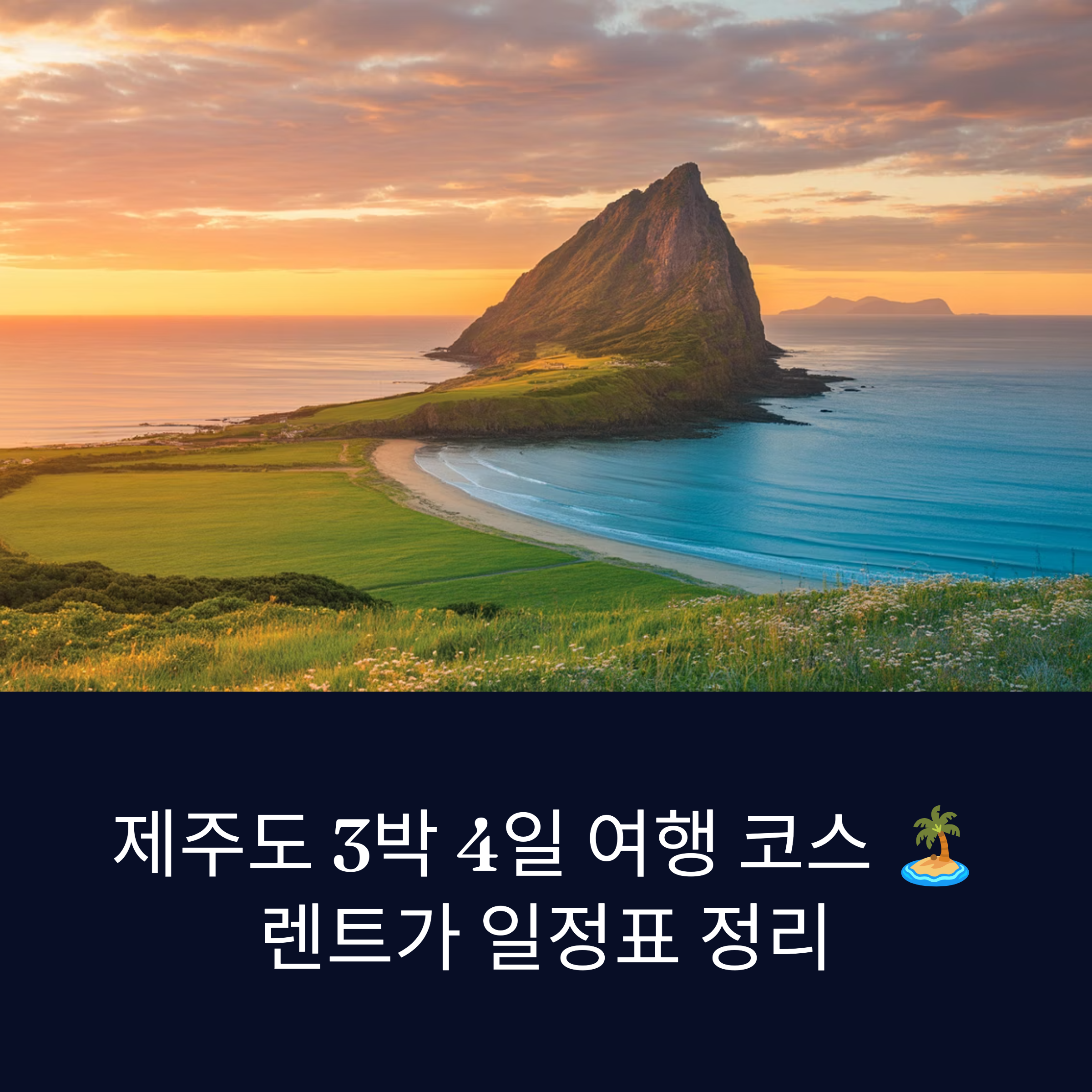 제주도 3박 4일 여행 코스