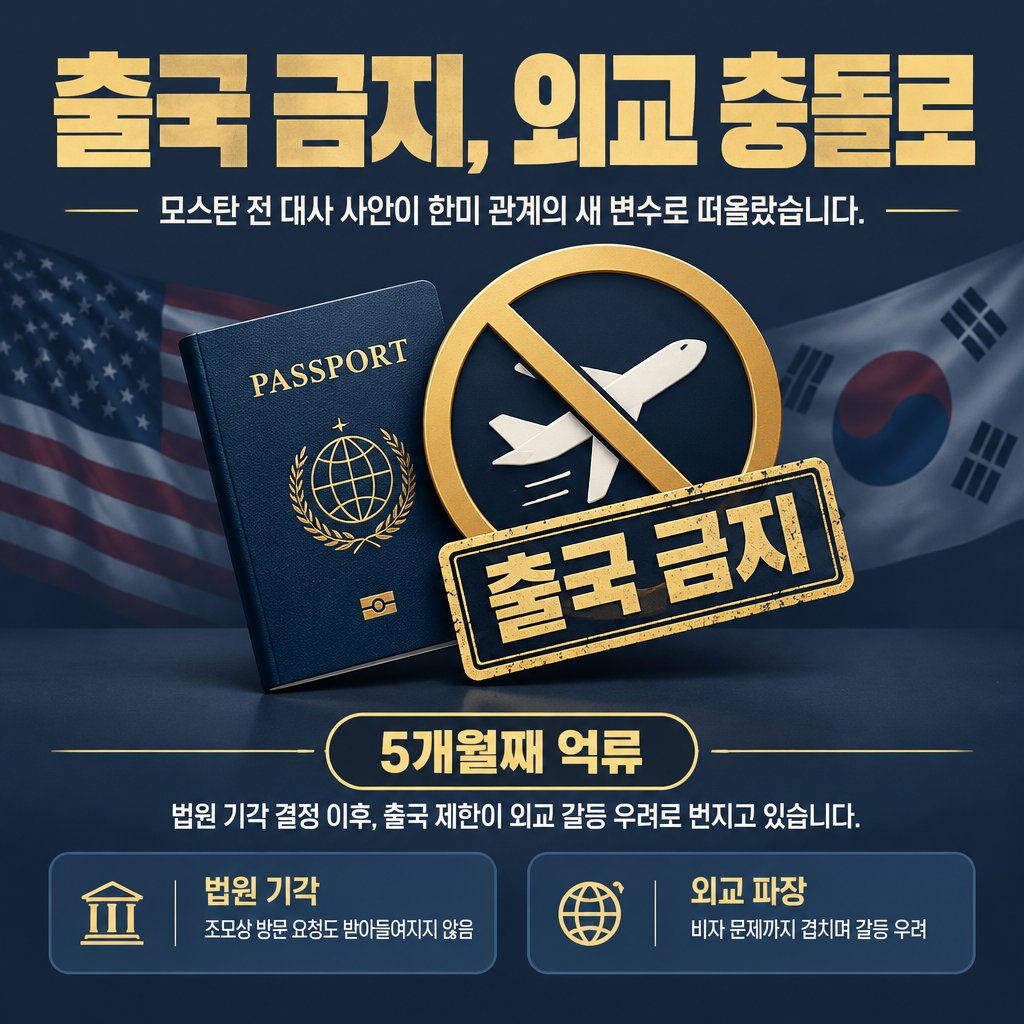 출국 금지, 외교 충돌로