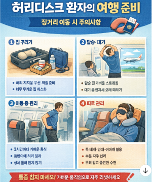 허리디스크 환자의 여행 준비