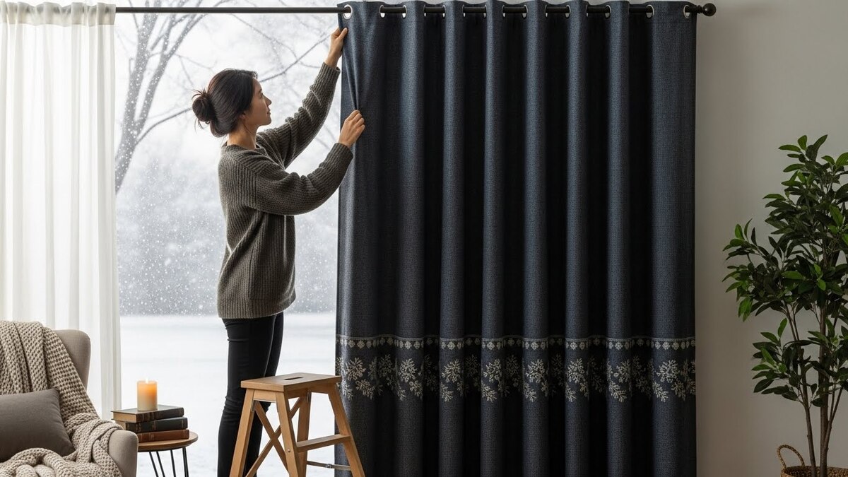 겨울 인테리어 커튼 관리, 냉기 차단 효과 유지법