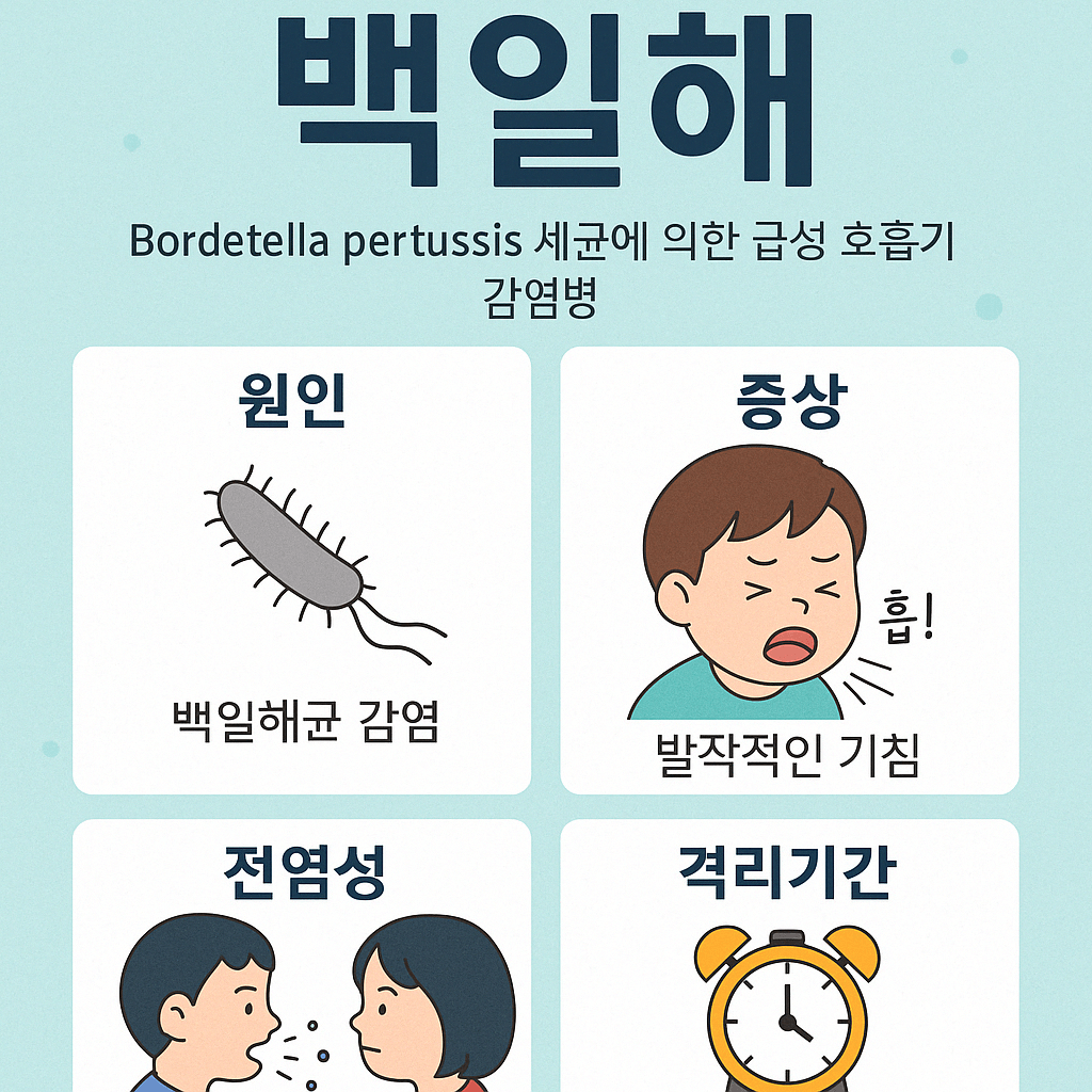 백일해 증상, 전염성, 격리기간