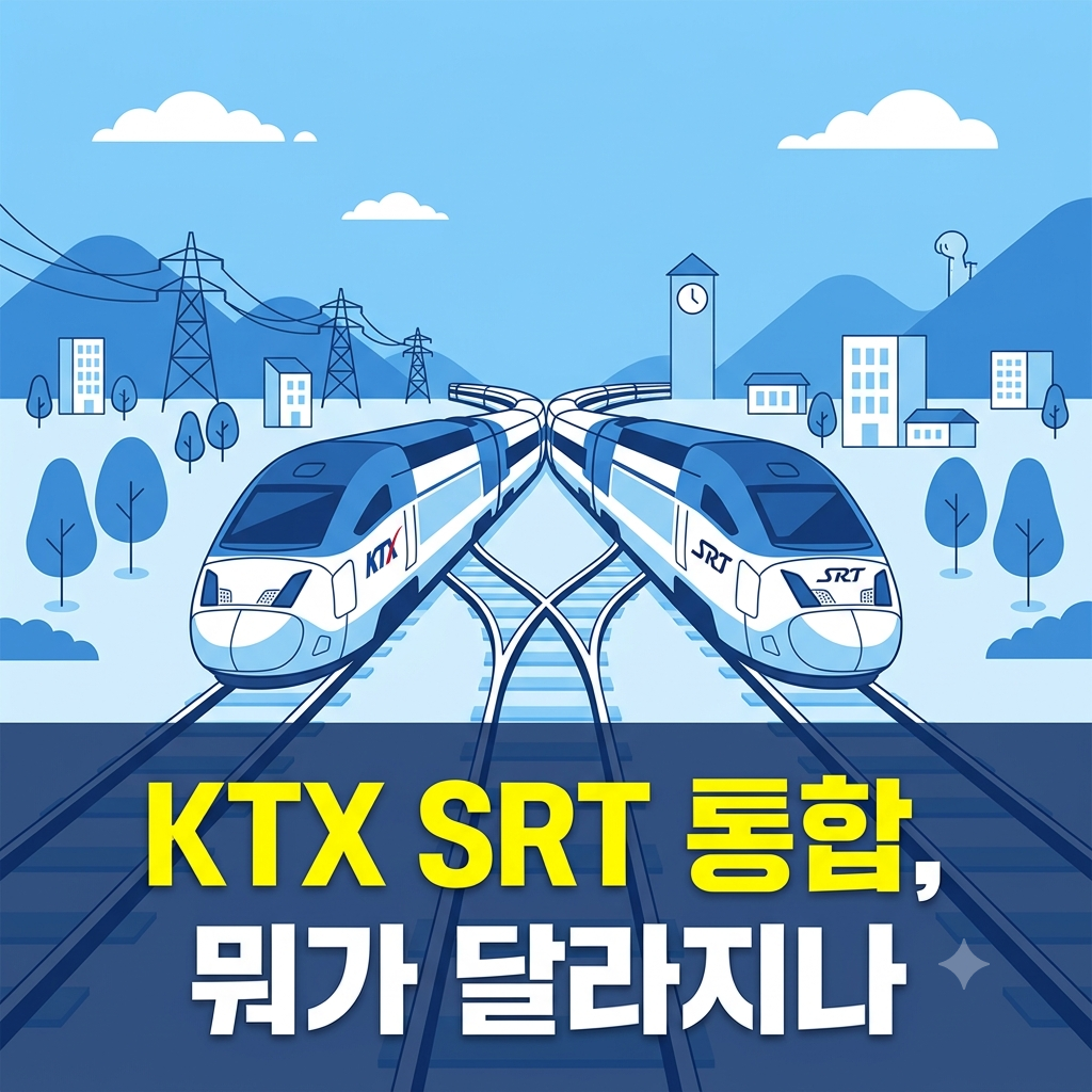 KTX SRT통합 수서역 교차운행