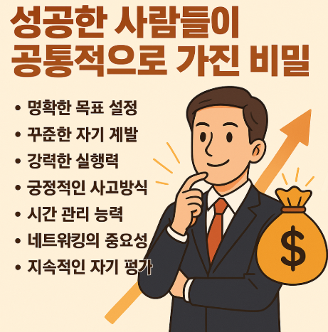 성공한 사람들이 공통적으로 가진 비밀에 관련한 사진