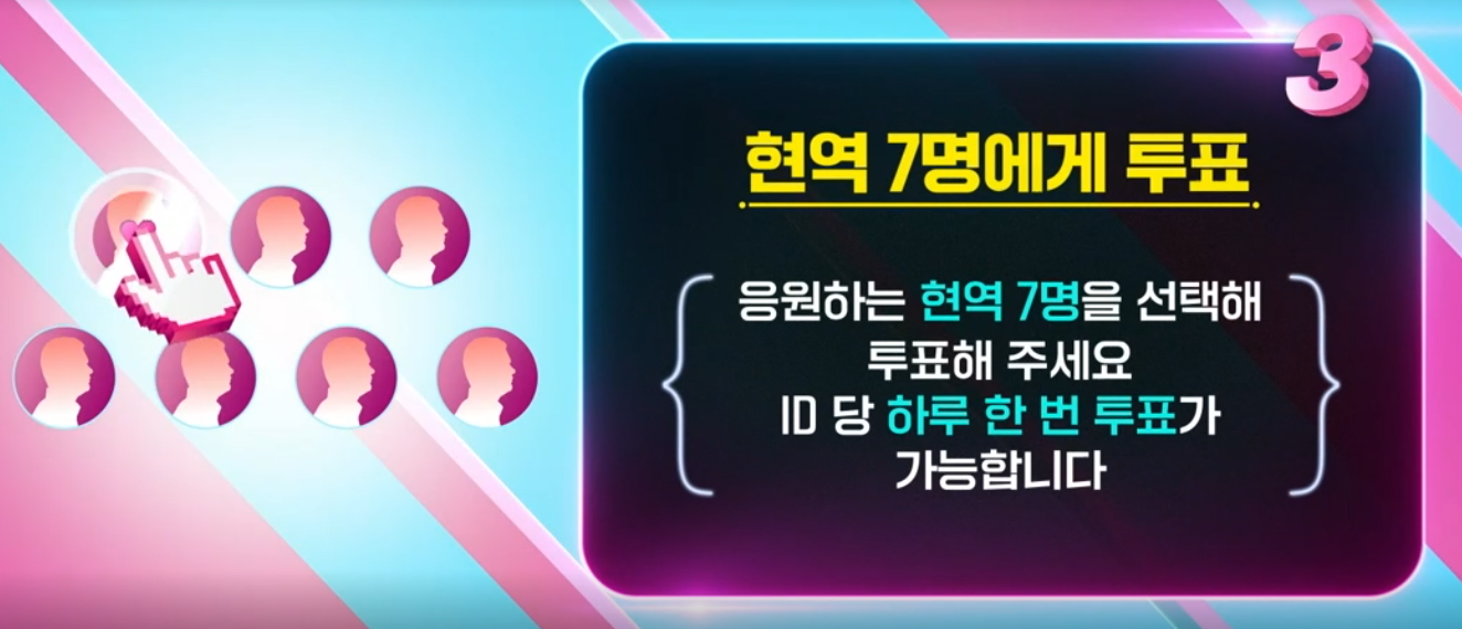 현역가왕2 투표하기 탈락자