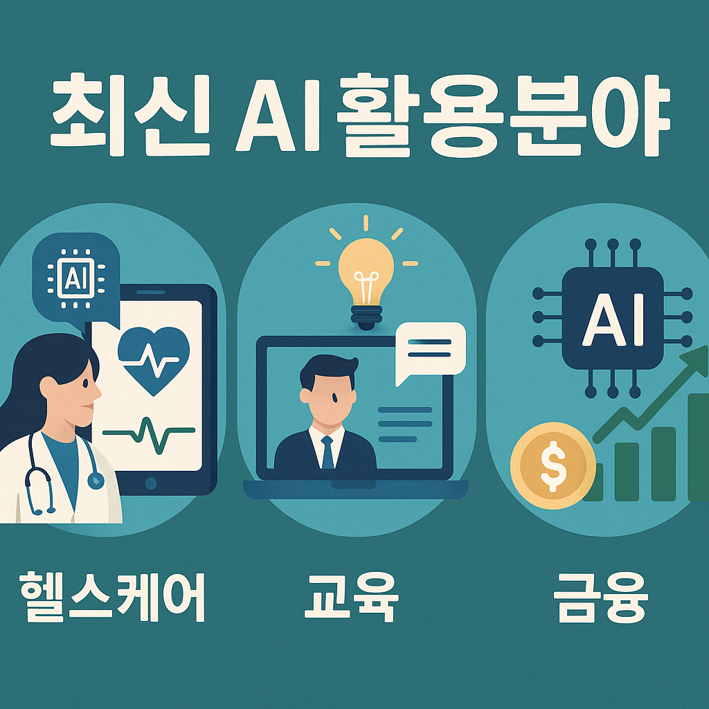 최신 AI활용분야 이미지