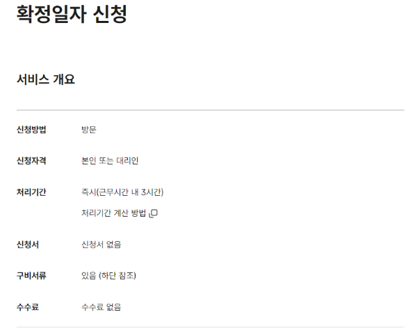 온라인 확정일자 신청