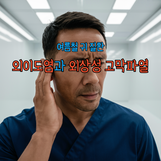 여름철 귀 질환: 외이도염과 외상성 고막파열